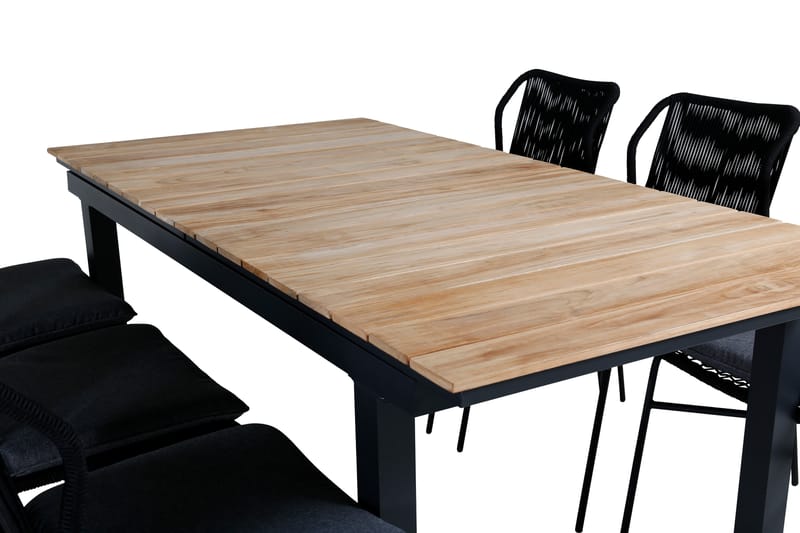 Mexico Udvideligt Spisebordssæt 160cm + 6 Julian Stole Bruns - Venture Home - Havesæt