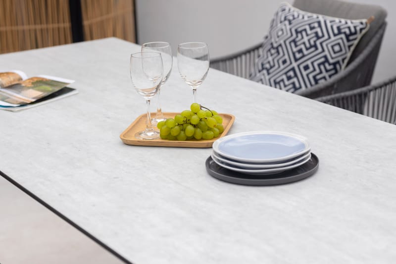 OPAL Spisegruppe 220 & 6 lænestole - Grå - Havemøbler - Udendørsgruppe - Havesæt