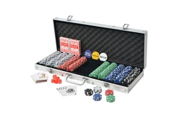 Pokersæt Med 500 Jetoner Aluminium