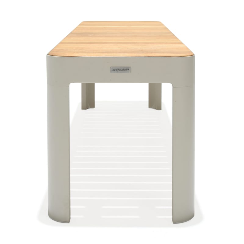 Portals Altan Sæt bord + bænk 140 cm - Beige/Træ - Havemøbler - Udendørsgruppe - Havesæt