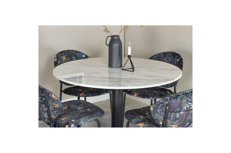 Rundt Spisesæt Estelle Sort, Vault - Grøn - Havemøbler - Udendørsgruppe - Havesæt