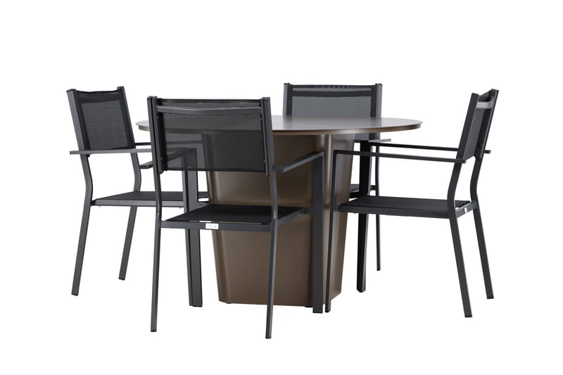 Santa Fe Spisegruppe + 4 Copacabana stole - Havemøbler - Udendørsgruppe - Havesæt