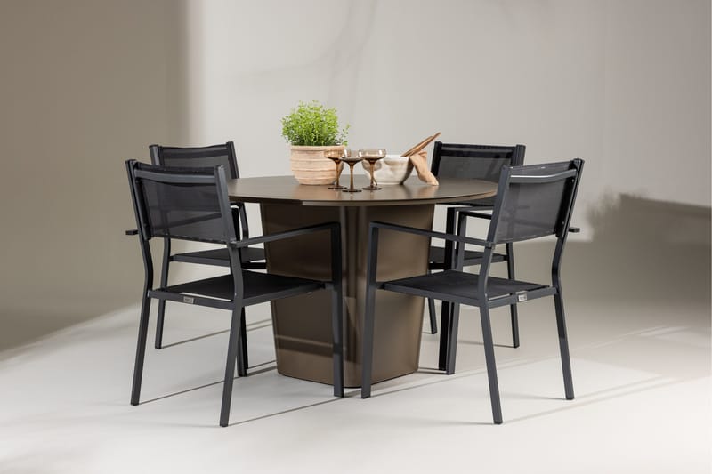 Santa Fe Spisegruppe + 4 Copacabana stole - Havemøbler - Udendørsgruppe - Havesæt