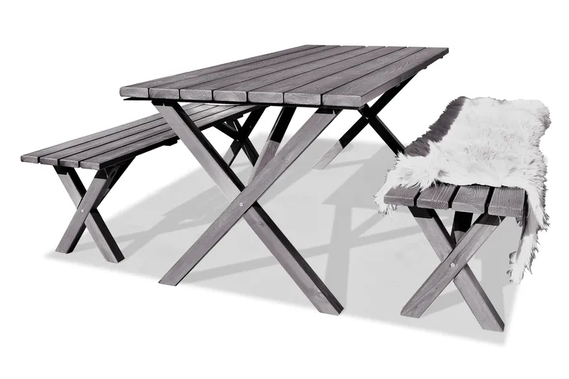 Spisebordssæt Scottsdale Fasta 190 + 6 Kungshamn Stol Shabby, KWA