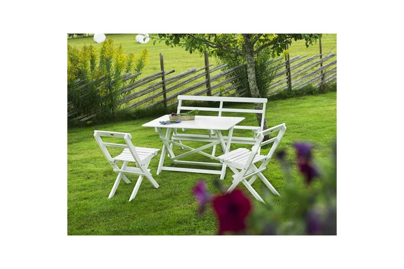 Spisegruppe Hillerstorp Torpet Hvid - Havemøbler - Udendørsgruppe - Havesæt