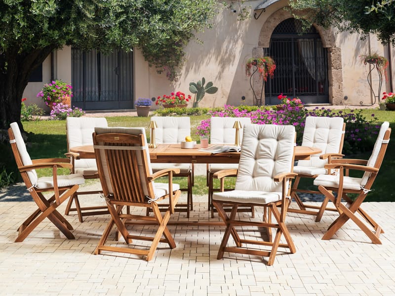 Spisegruppe Maui Premium - Lys beige - Havemøbler - Udendørsgruppe - Havesæt