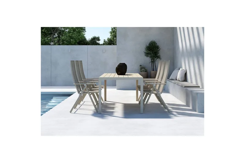 Spisegruppe Mirko, Levanzo - Beige - Havemøbler - Udendørsgruppe - Havesæt