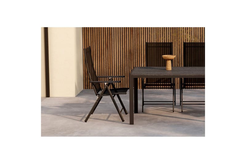 Spisegruppe Mirko 140x80x74, Levanzo - Sort - Havemøbler - Udendørsgruppe - Havesæt