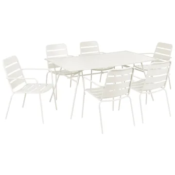 Spisegruppe Terenzo - Lys beige - Havemøbler - Udendørsgruppe - Havesæt