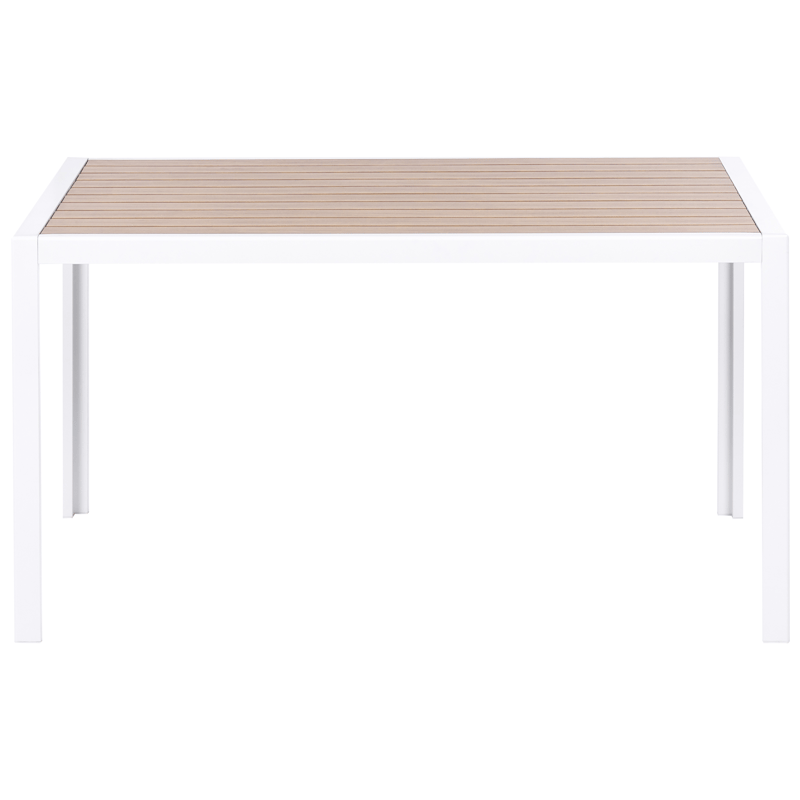 Spisegruppe udendørs 4-personers Visso - hvid/grå/beige - Havemøbler - Udendørsgruppe - Havesæt