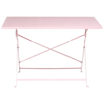 Spisegruppe udendørs 4-personers Fiori foldbar - pastelrosa - Havemøbler - Udendørsgruppe - Havesæt