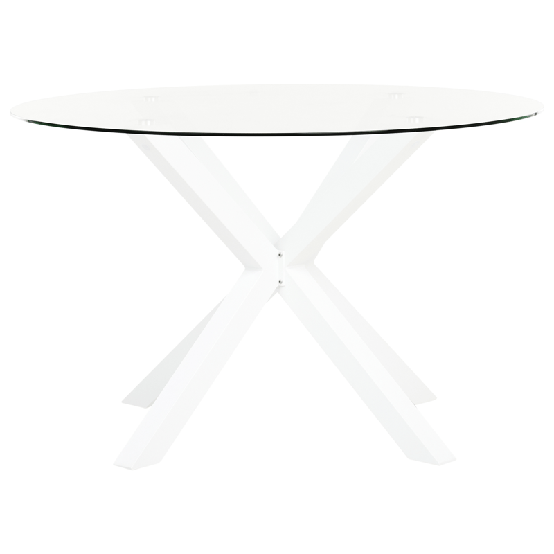 Spisegruppe udendørs 4-personers Maletto/Busseto - hvid/grå/transparent/brun - Havemøbler - Udendørsgruppe - Havesæt