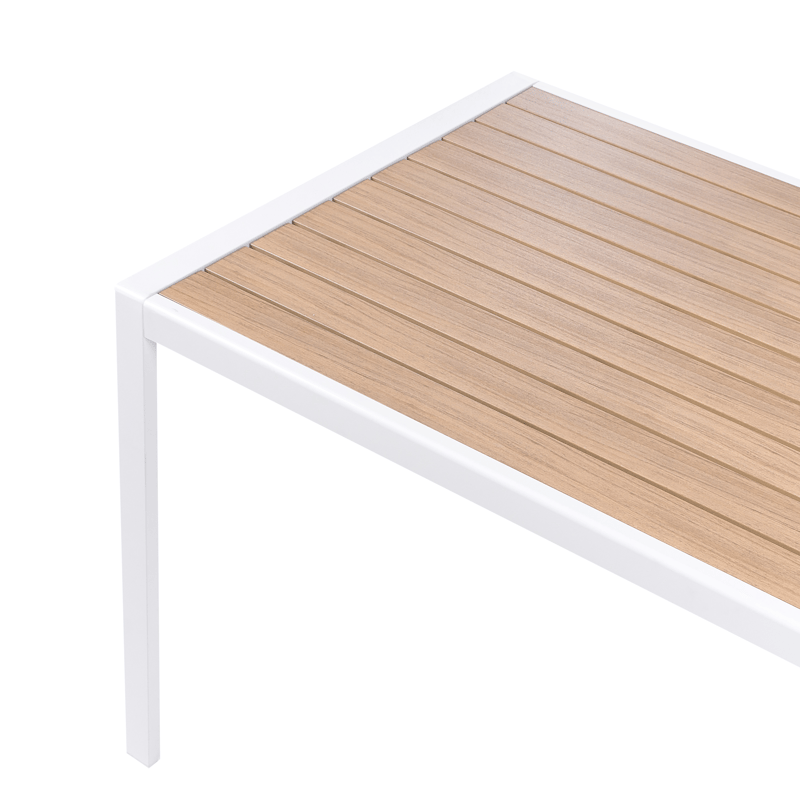 Spisegruppe udendørs 4-personers Visso - hvid/grå/beige - Havemøbler - Udendørsgruppe - Havesæt