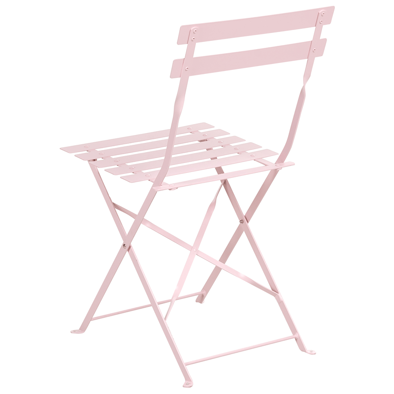 Spisegruppe udendørs 4-personers Fiori foldbar - pastelrosa - Havemøbler - Udendørsgruppe - Havesæt