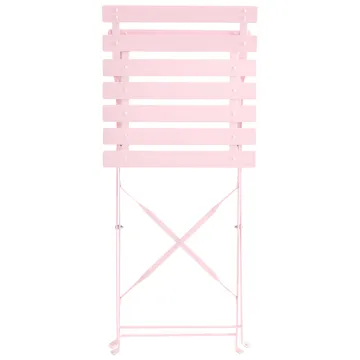 Spisegruppe udendørs 4-personers Fiori foldbar - pastelrosa - Havemøbler - Udendørsgruppe - Havesæt