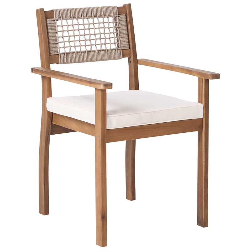 Spisegruppe udendørs 6-personers Jaco/Sumirago akacietræ - brun - Havemøbler - Udendørsgruppe - Havesæt