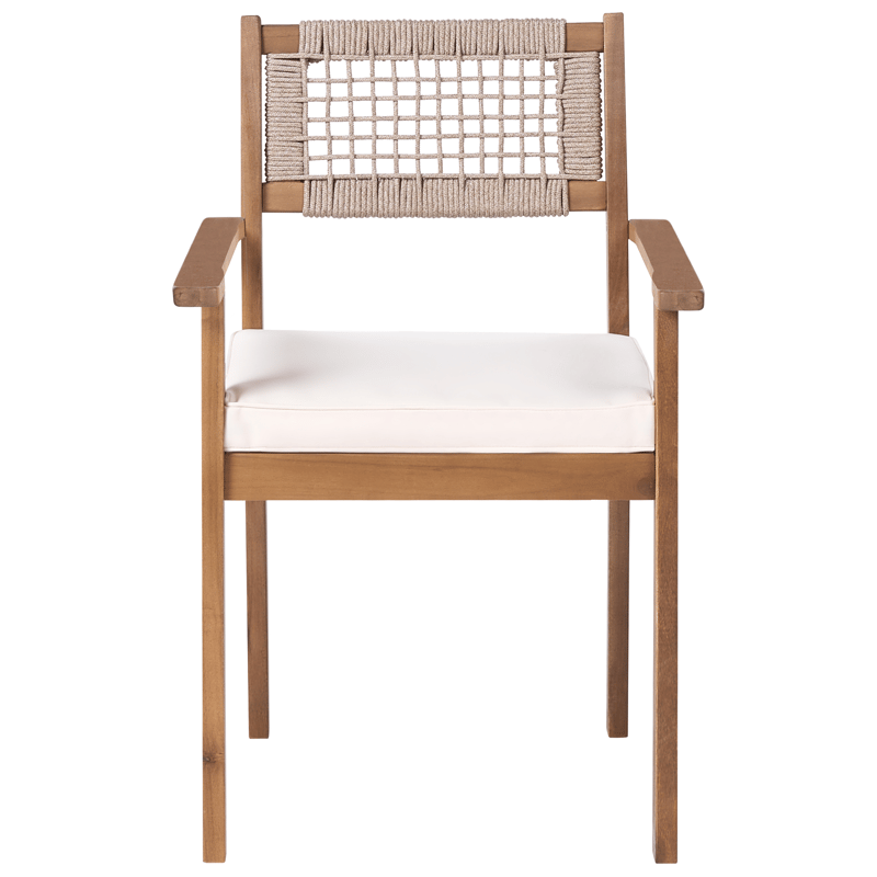 Spisegruppe udendørs 6-personers Jaco/Sumirago akacietræ - brun - Havemøbler - Udendørsgruppe - Havesæt