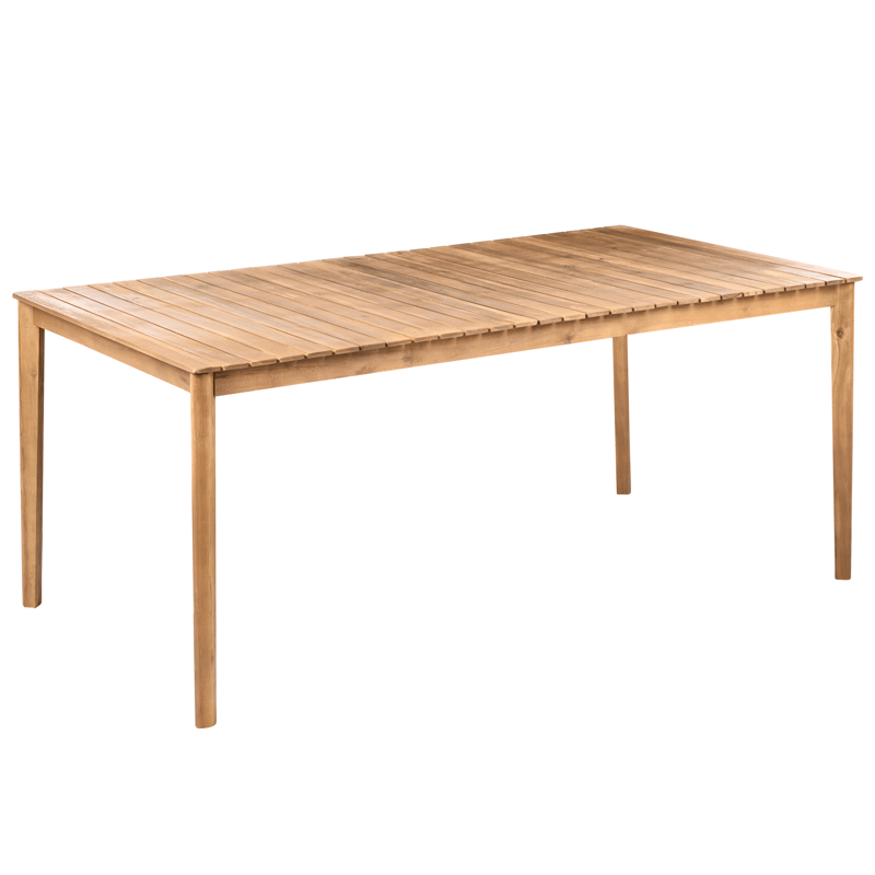 Spisegruppe udendørs 6-personers Jaco/Sumirago akacietræ - brun - Havemøbler - Udendørsgruppe - Havesæt