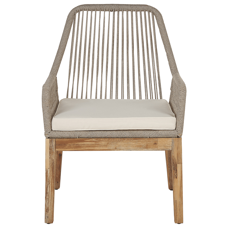 Spisegruppe udendørs 6-personers Oristano med hynder Beton - beige - Havemøbler - Udendørsgruppe - Havesæt