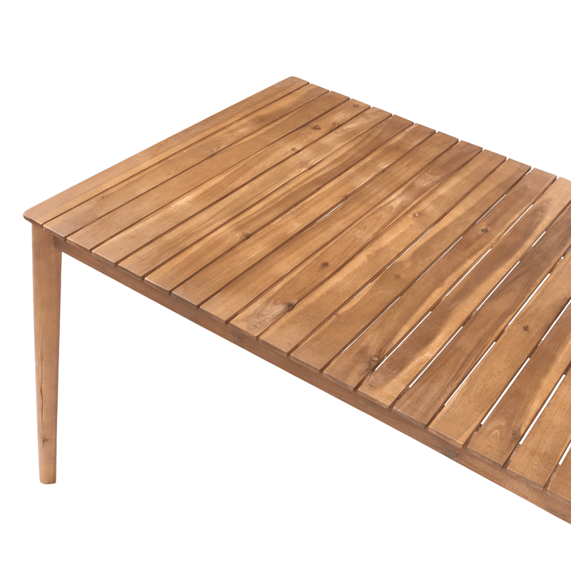 Spisegruppe udendørs 6-personers Jaco/Sumirago akacietræ - brun - Havemøbler - Udendørsgruppe - Havesæt