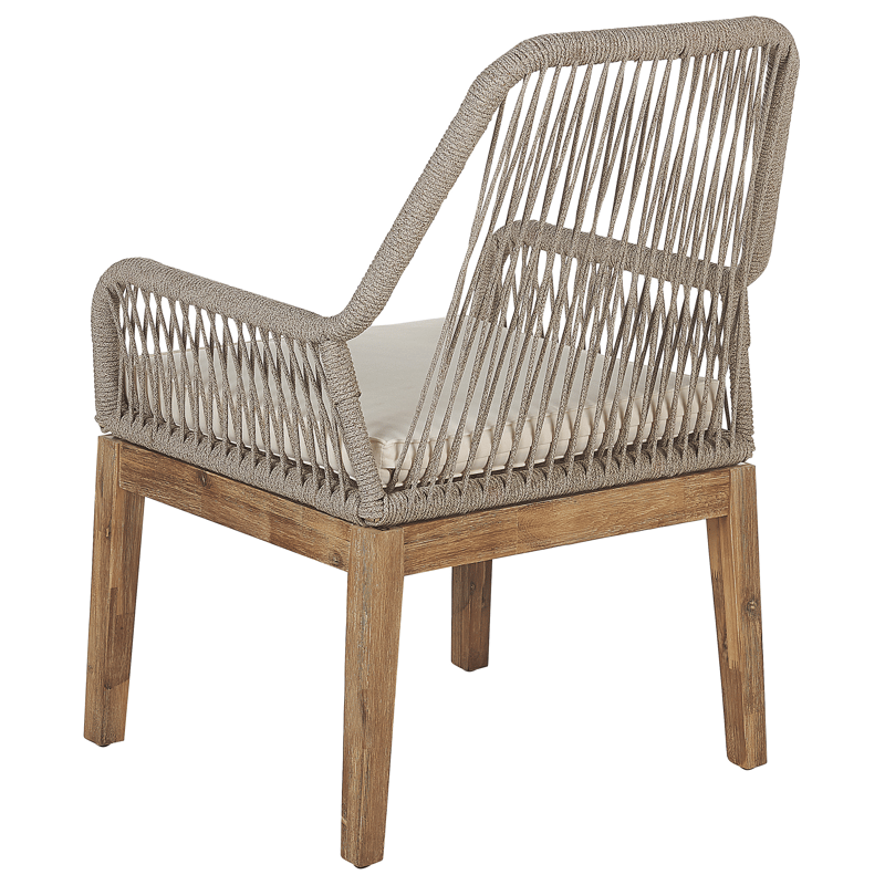 Spisegruppe udendørs 6-personers Oristano med hynder Beton - beige - Havemøbler - Udendørsgruppe - Havesæt