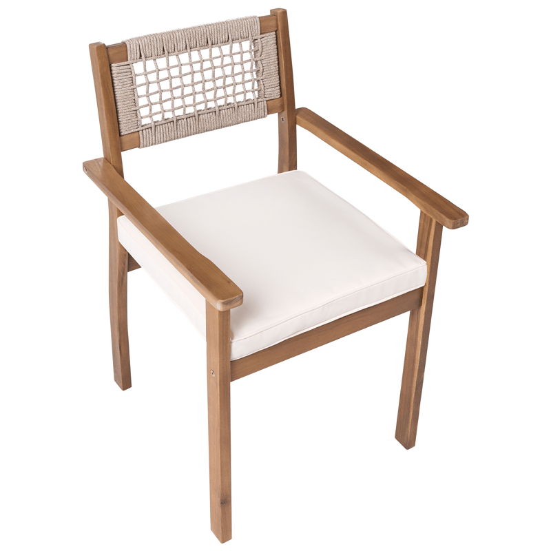 Spisegruppe udendørs 6-personers Jaco/Sumirago akacietræ - brun - Havemøbler - Udendørsgruppe - Havesæt