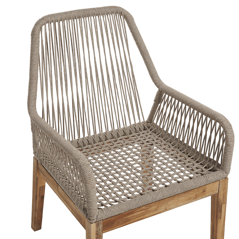 Spisegruppe udendørs 6-personers Oristano med hynder Beton - beige - Havemøbler - Udendørsgruppe - Havesæt