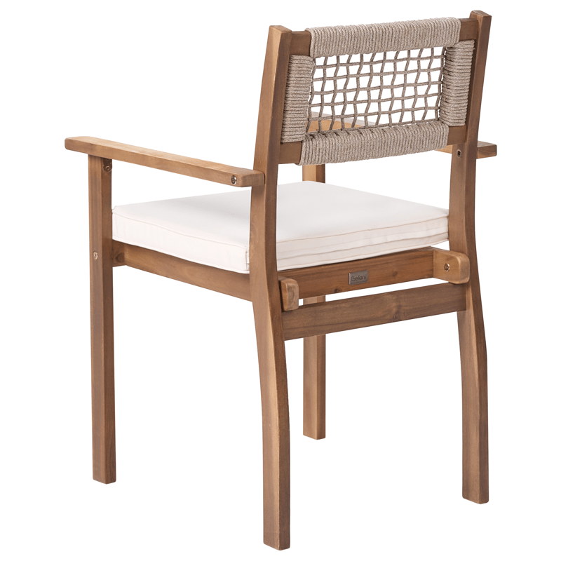 Spisegruppe udendørs 6-personers Jaco/Sumirago akacietræ - brun - Havemøbler - Udendørsgruppe - Havesæt