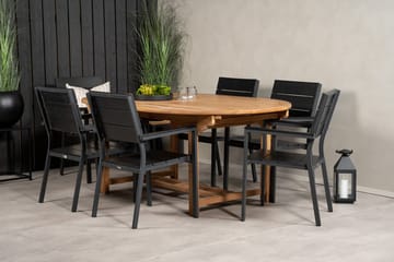 Spisegruppe Venture Home Kenya, Levels - sort - Havemøbler - Udendørsgruppe - Havesæt