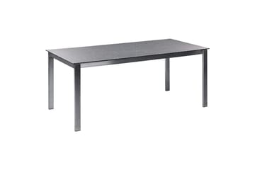 Trädgårdsmatgrupp Beliani Cosoleto/Grosseto 6-Sits Black||Silver - Havemøbler - Udendørsgruppe - Havesæt