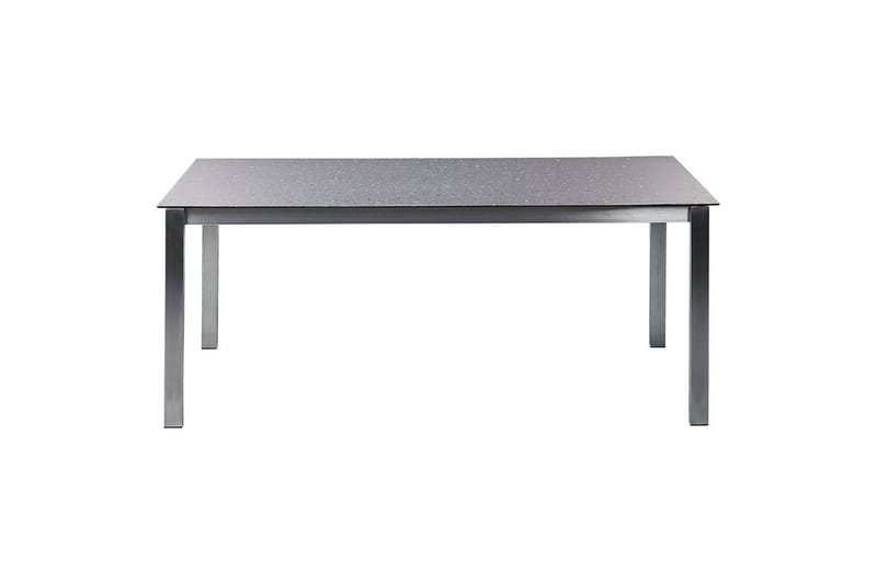 Trädgårdsmatgrupp Beliani Cosoleto/Grosseto 6-Sits Black||Silver - Havemøbler - Udendørsgruppe - Havesæt