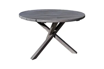 Udendørs møbelgruppe Ø 112 cm bord & 4 Belize grå stole Grå - Grå - Havemøbler - Udendørsgruppe - Havesæt