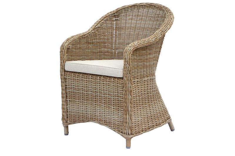 Udendørs møbelgruppe 150 cm Bord & 4 Belize naturel stole Brun - Brun - Havemøbler - Udendørsgruppe - Havesæt