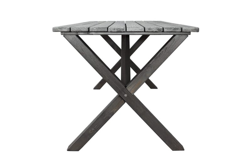 Udendørs møbelgruppe 150 cm Bord & 4 Levanto grå stole Grå - Grå - Havemøbler - Udendørsgruppe - Havesæt