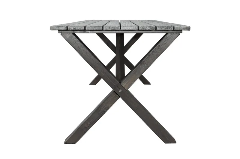 Udendørs møbelgruppe 150 cm Bord & 4 Merida naturel stole Grå - Grå - Havemøbler - Udendørsgruppe - Havesæt