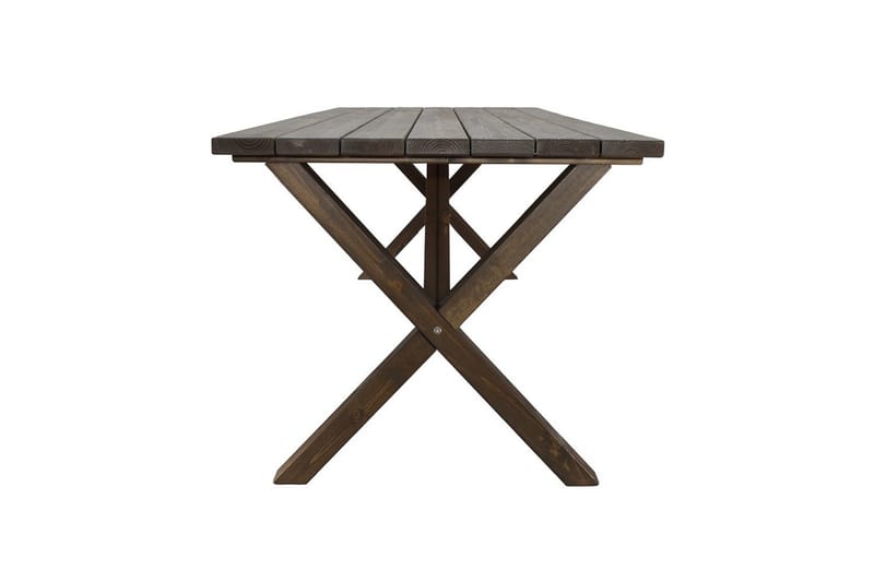 Udendørs møbelgruppe 190 cm Bord & 6 Belize naturlige stole Brun - Brun - Havemøbler - Udendørsgruppe - Havesæt