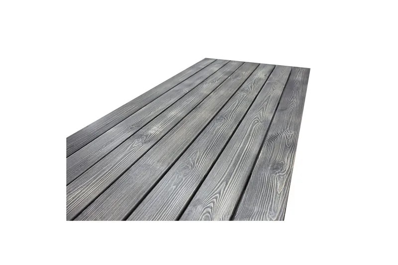 Udendørs møbelgruppe 190 cm Bord & 6 Levanto grå stole Grå - Grå - Havemøbler - Udendørsgruppe - Havesæt