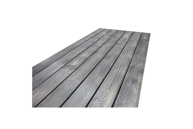 Udendørs møbelgruppe 190 cm Bord & 6 Merida grå stole Grå - Grå - Havemøbler - Udendørsgruppe - Havesæt