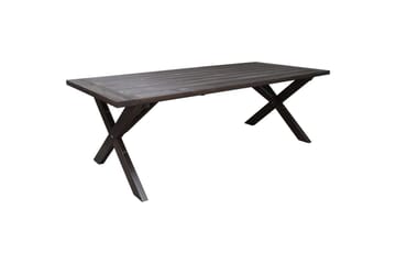 Udendørs møbelgruppe 220 cm bord & 6 Belize grå stole Brun