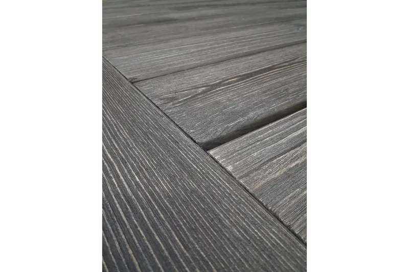 Udendørs møbelgruppe 220 cm Bord & 6 Levanto grå stole Grå, Grå