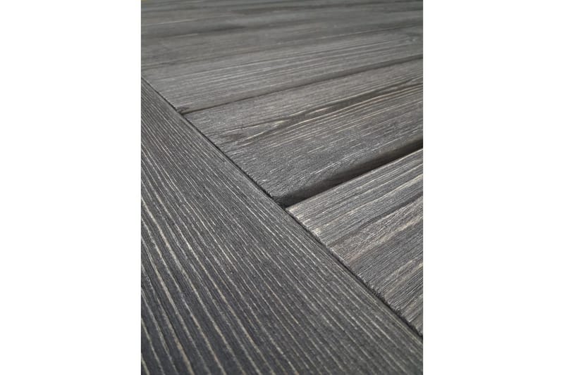 Udendørs møbelgruppe 220 cm Bord & 6 Levanto grå stole Grå - Grå - Havemøbler - Udendørsgruppe - Havesæt