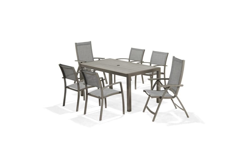 Udendørs møbelgruppe Lifestyle Garden Solana 163 cm 4 carverlænestole + 2 pos. lænestole - 4 carverlænestole + 2 pos. lænestole - Havemøbler - Udendørsgruppe - Havesæt