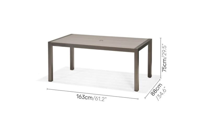 Udendørs møbelgruppe Lifestyle Garden Solana 163 cm 6 positionsstole - 6 positionsstole - Havemøbler - Udendørsgruppe - Havesæt