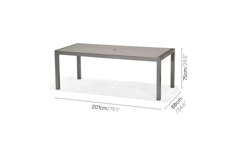 Udendørs møbelgruppe Lifestyle Garden Solana 201 cm 6 carverstole + 2 positionsstole - 6 carverstole + 2 positionsstole - Havemøbler - Udendørsgruppe - Havesæt