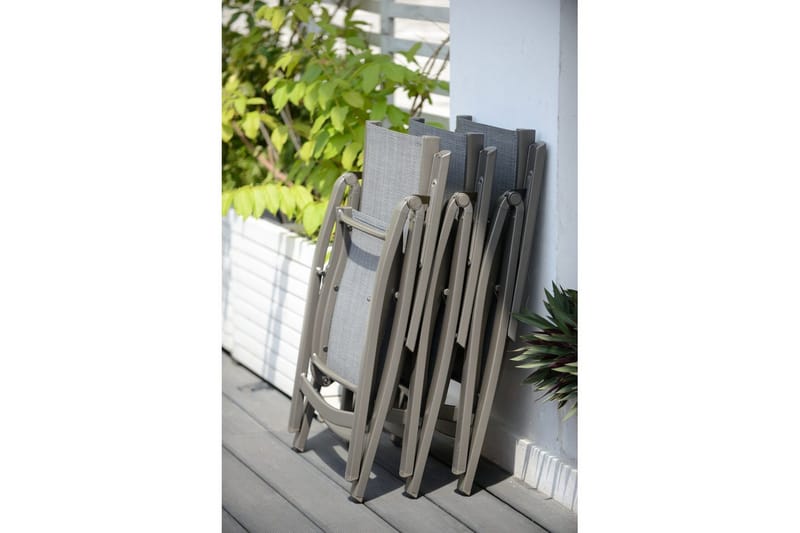 Udendørs møbelgruppe Lifestyle Garden Solana 201 cm 6 carverstole + 2 positionsstole - 6 carverstole + 2 positionsstole - Havemøbler - Udendørsgruppe - Havesæt