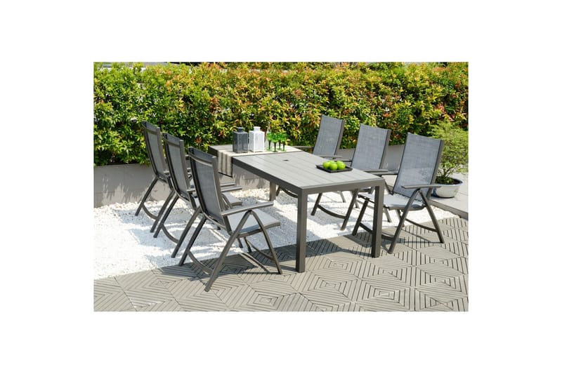 Udendørs møbelgruppe Lifestyle Garden Solana 201 cm 6 positionsstole - 6 positionsstole - Havemøbler - Udendørsgruppe - Havesæt