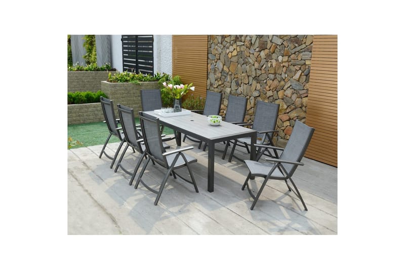Udendørs møbelgruppe Lifestyle Garden Solana 201 cm 8 pos. lænestol - 8 pos. lænestol - Havemøbler - Udendørsgruppe - Havesæt