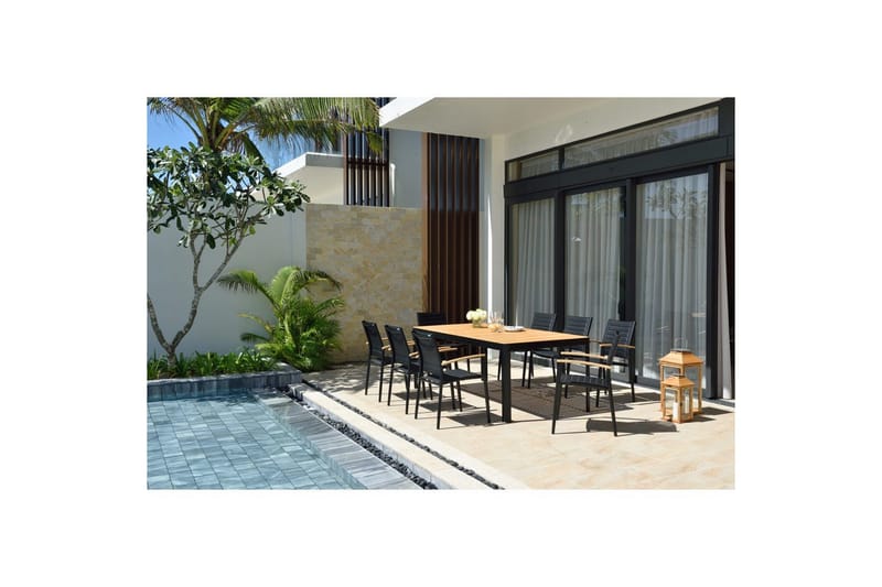 Udendørs møbelgruppe Lifestyle Garden Portals 209 cm 8 små carverstole - 8 små carverstole - Havemøbler - Udendørsgruppe - Havesæt