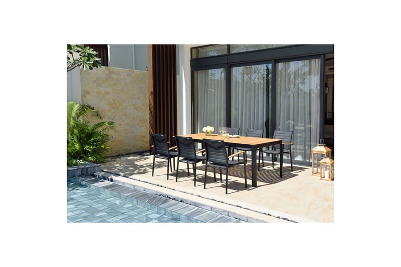 Udendørs møbelgruppe Lifestyle Garden Portals 209 cm 6 små carverstole - 6 små carverstole - Havemøbler - Udendørsgruppe - Havesæt