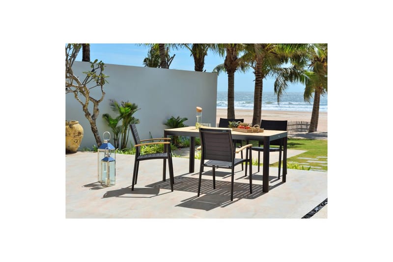 Udendørs møbelgruppe Lifestyle Garden Portals 161 cm 4 lidt carverlænestole - 4 lidt carverlænestole - Havemøbler - Udendørsgruppe - Havesæt